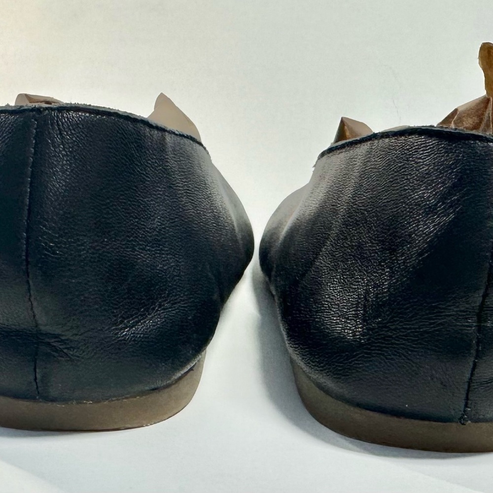 Black Leather Flats- MADEWELL